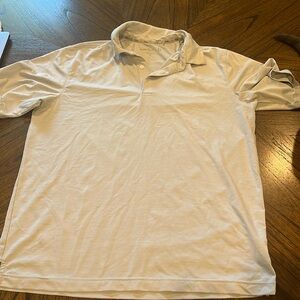 Gray and White Golf Polo